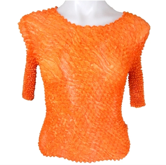 Cache Orange Marble Popcorn Shirt Vintage y2k - Picture 1 of 4